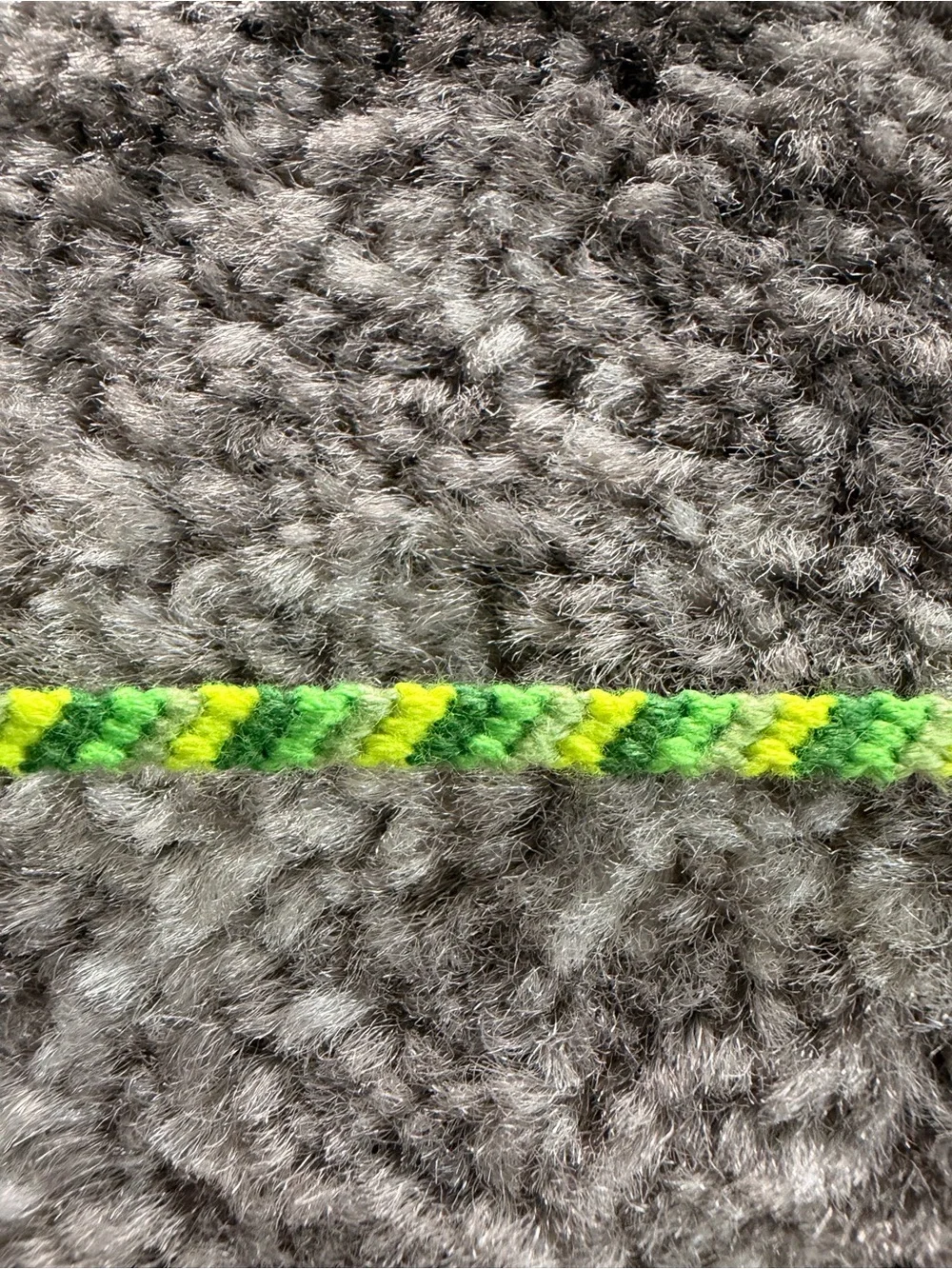 Green & Yellow Braided Friendship Bracelet